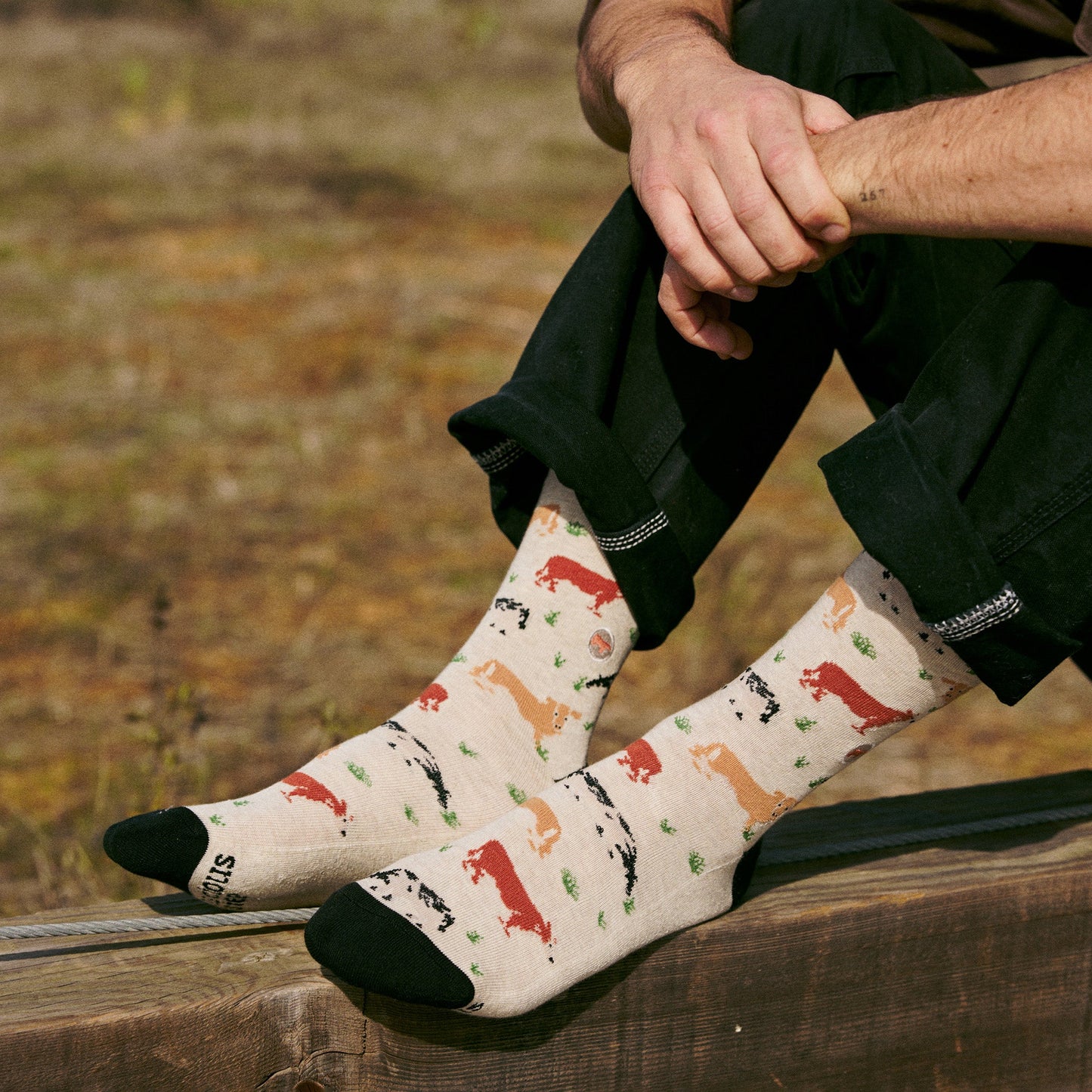Adult Socks that Save Cows