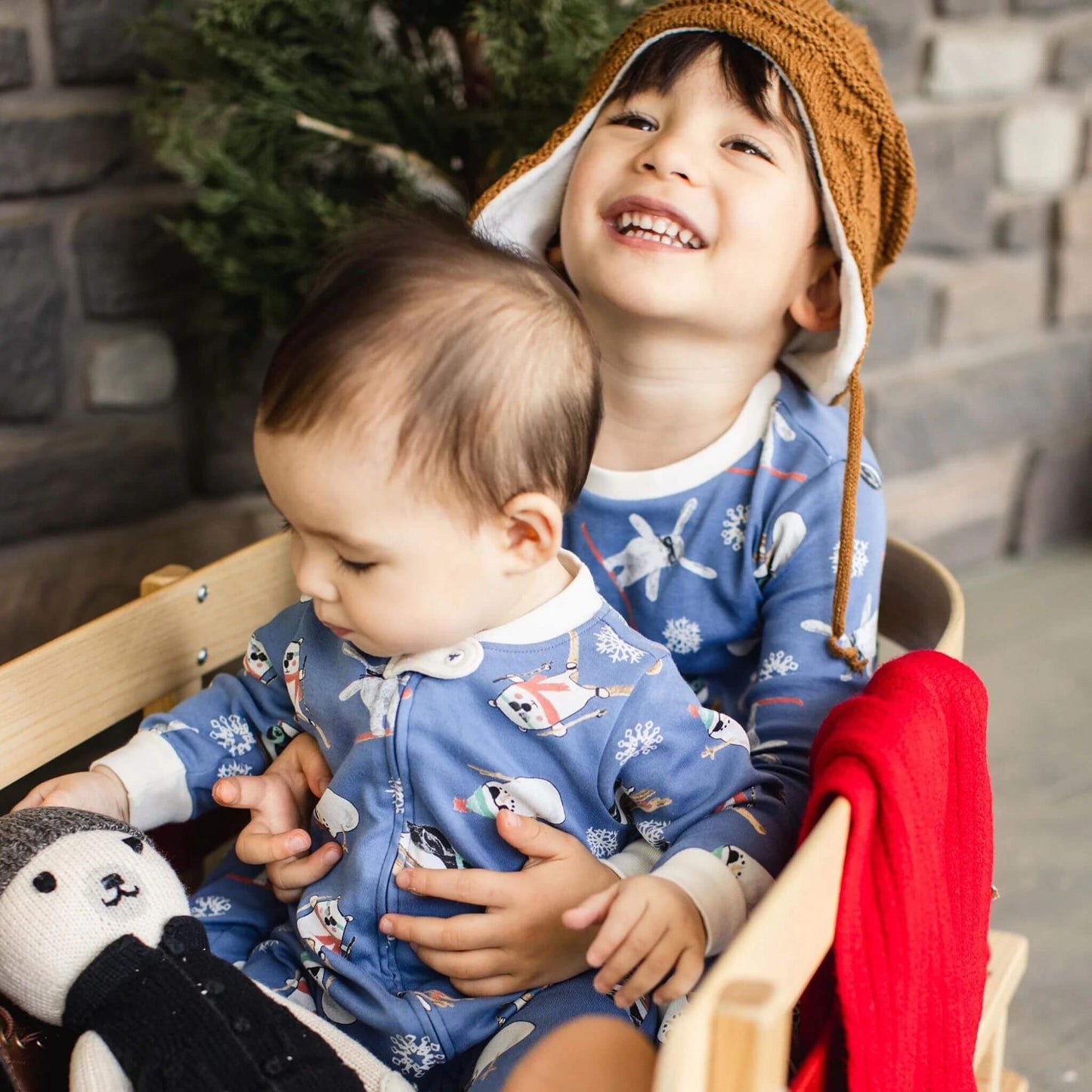Organic Toddler & Kid Two-Piece Pajamas - Meet Me on the Mountain