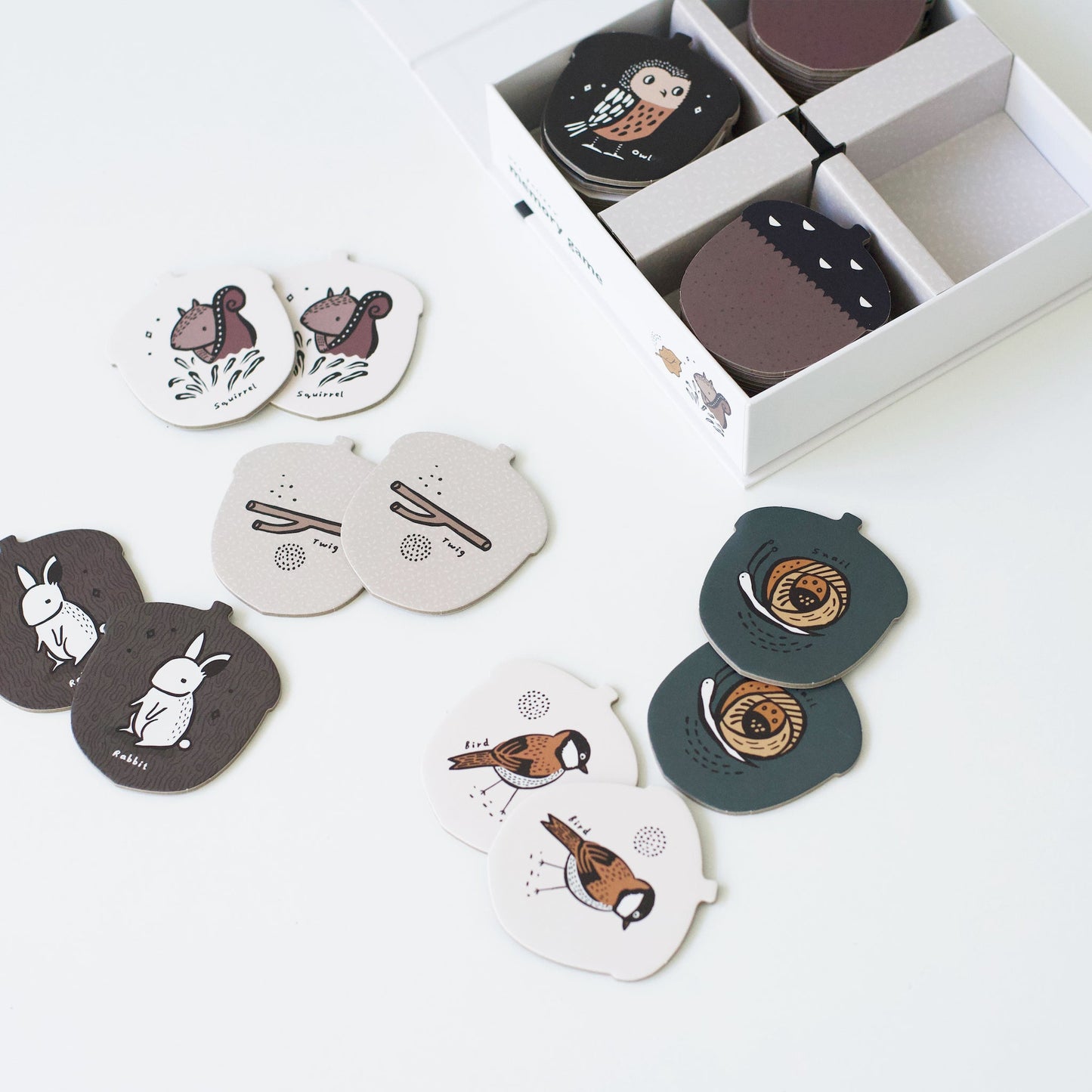 Memory Game for Toddlers - Woodland