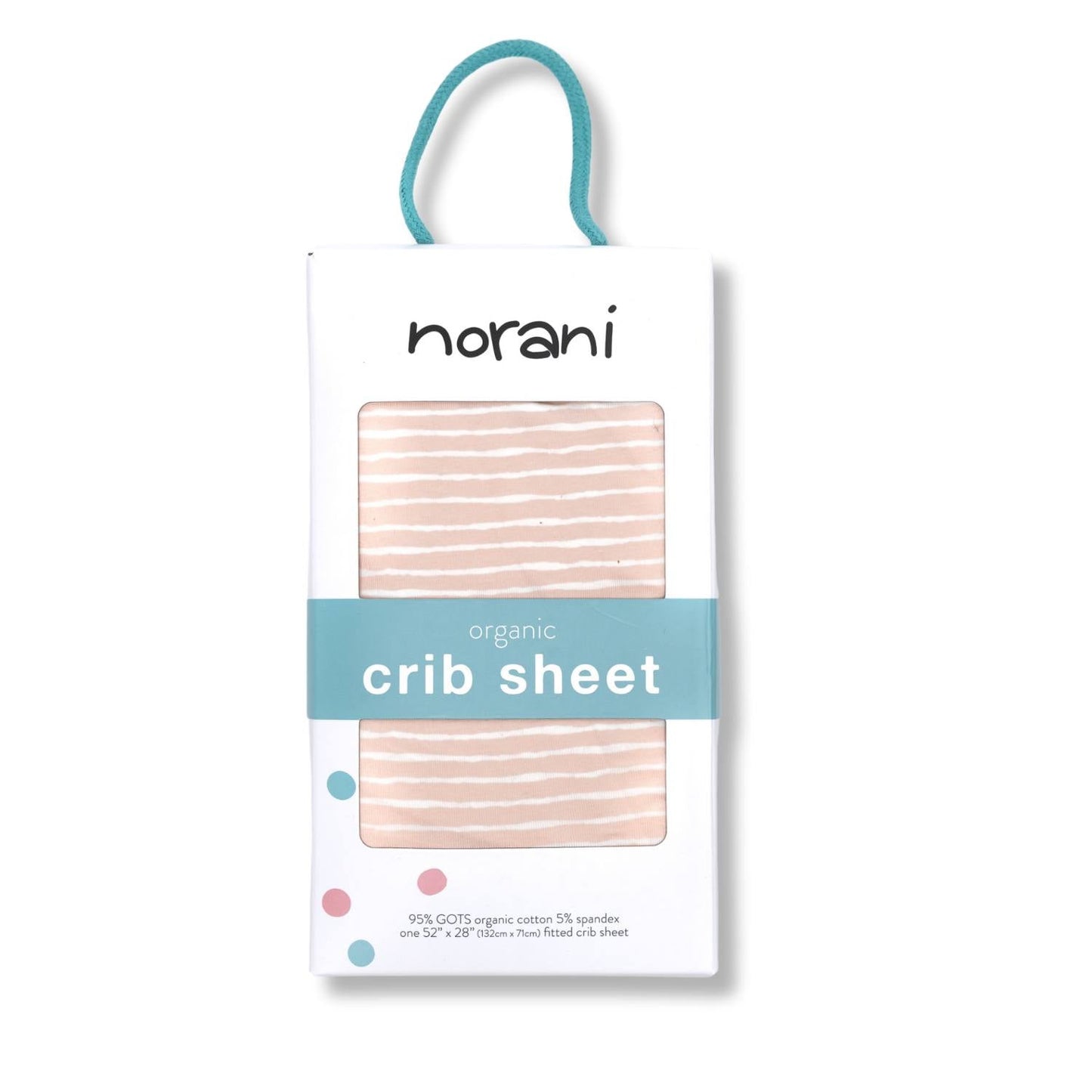 Organic Crib Sheet - Pink Stripes