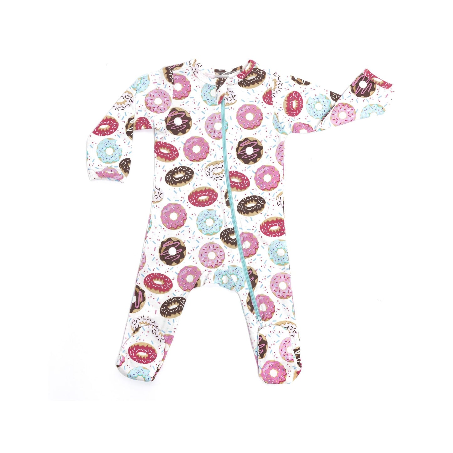 Organic Footed Baby Sleeper - Donuts