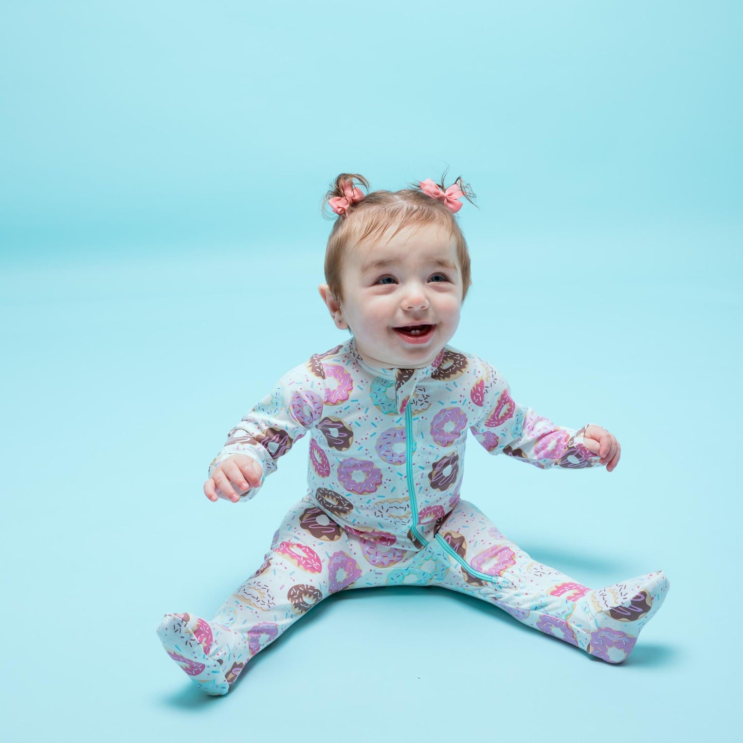 Organic Footed Baby Sleeper - Donuts