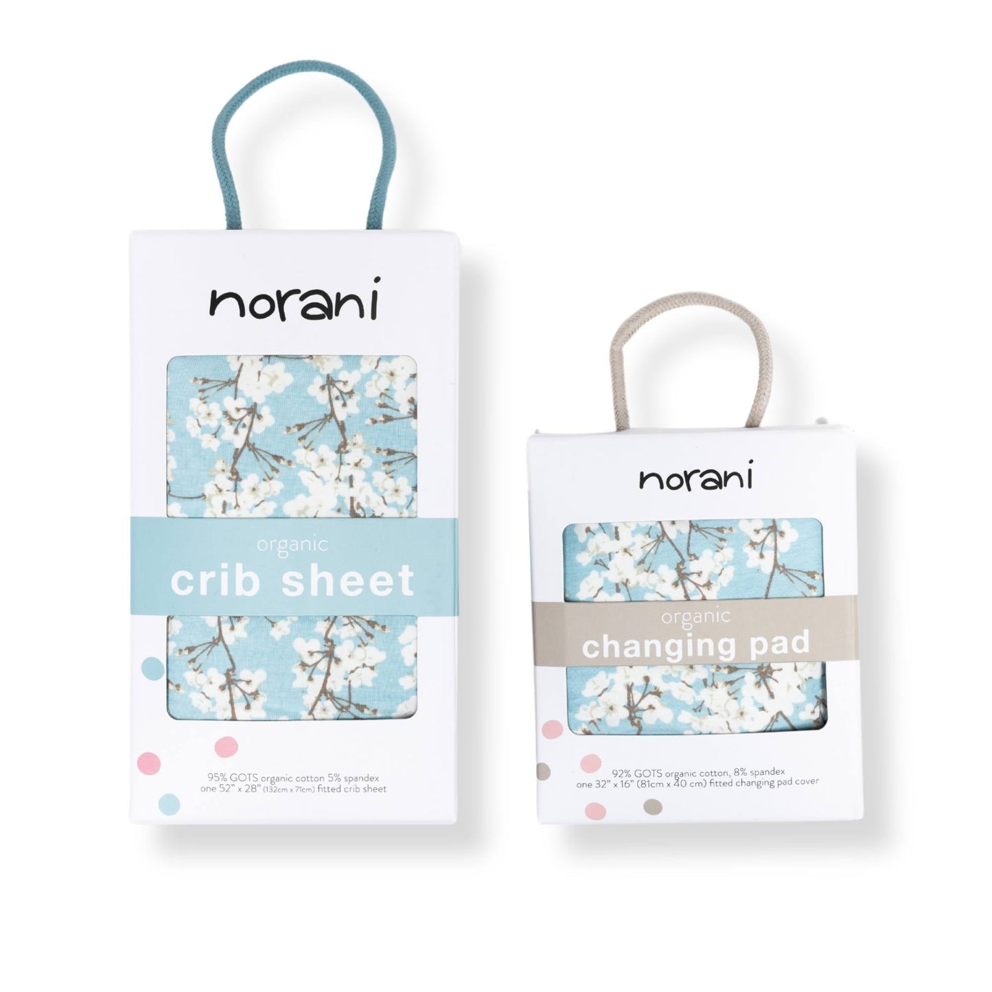 Organic Crib Sheet - Cherry Blossoms