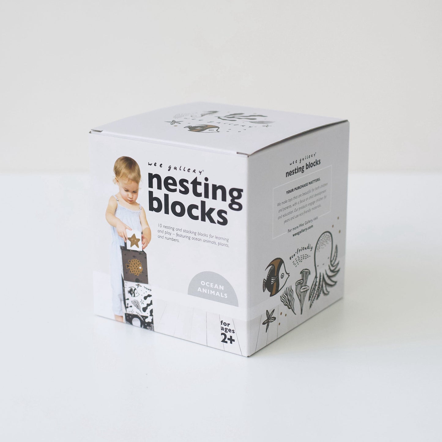 Set of 10 Nesting Blocks - Ocean Animals