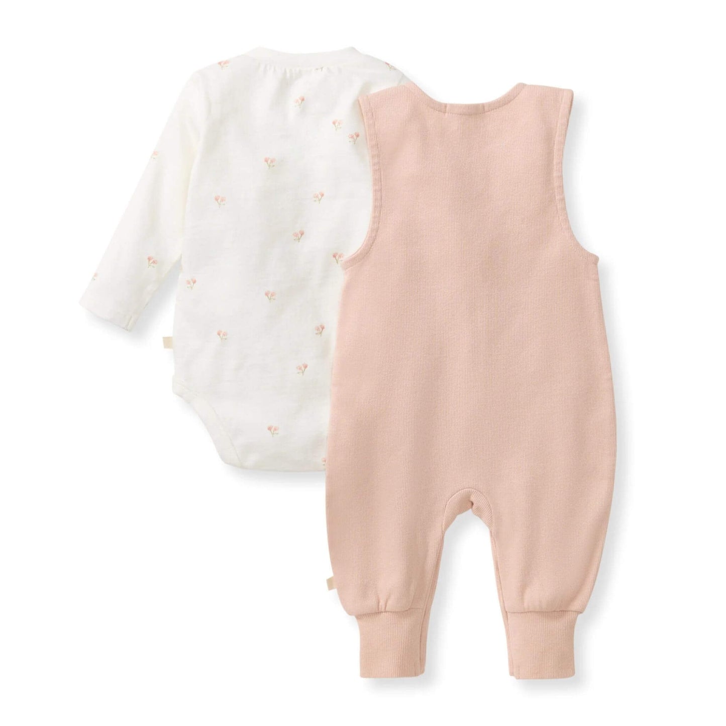 Organic Baby Ditsy Floret Jumpsuit & Bodysuit Set