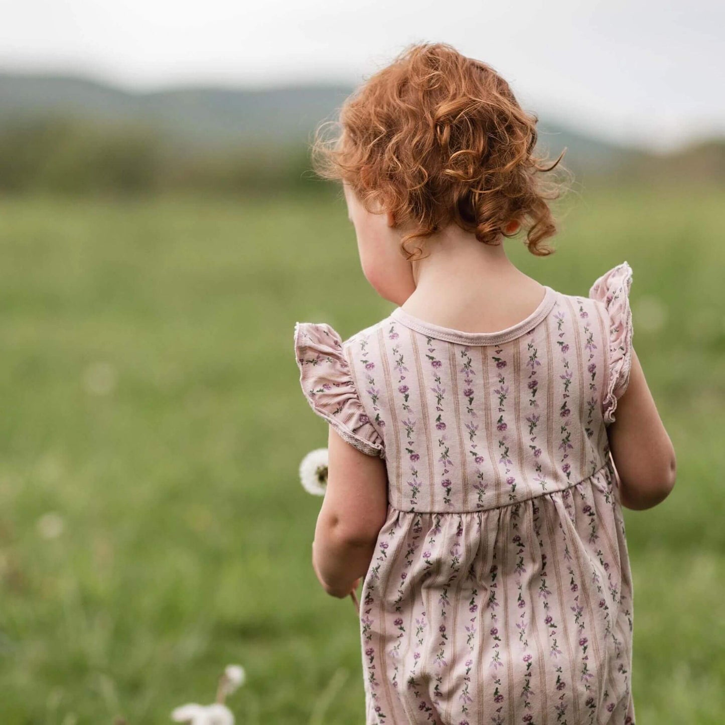 Organic Baby Farmhouse Floral Jumpsuit