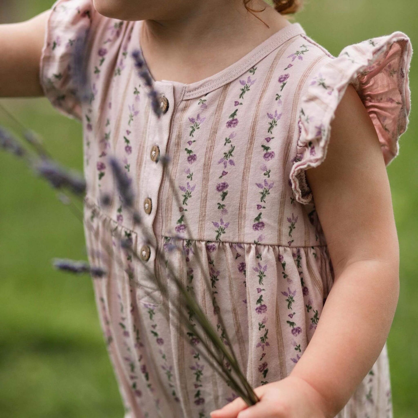 Organic Baby Farmhouse Floral Jumpsuit