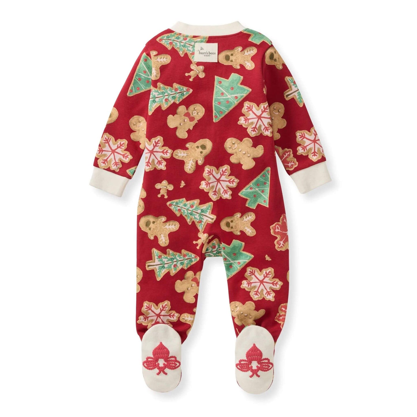 Organic Baby Footed Zip Sleeper - Holiday Gingerbread Bake