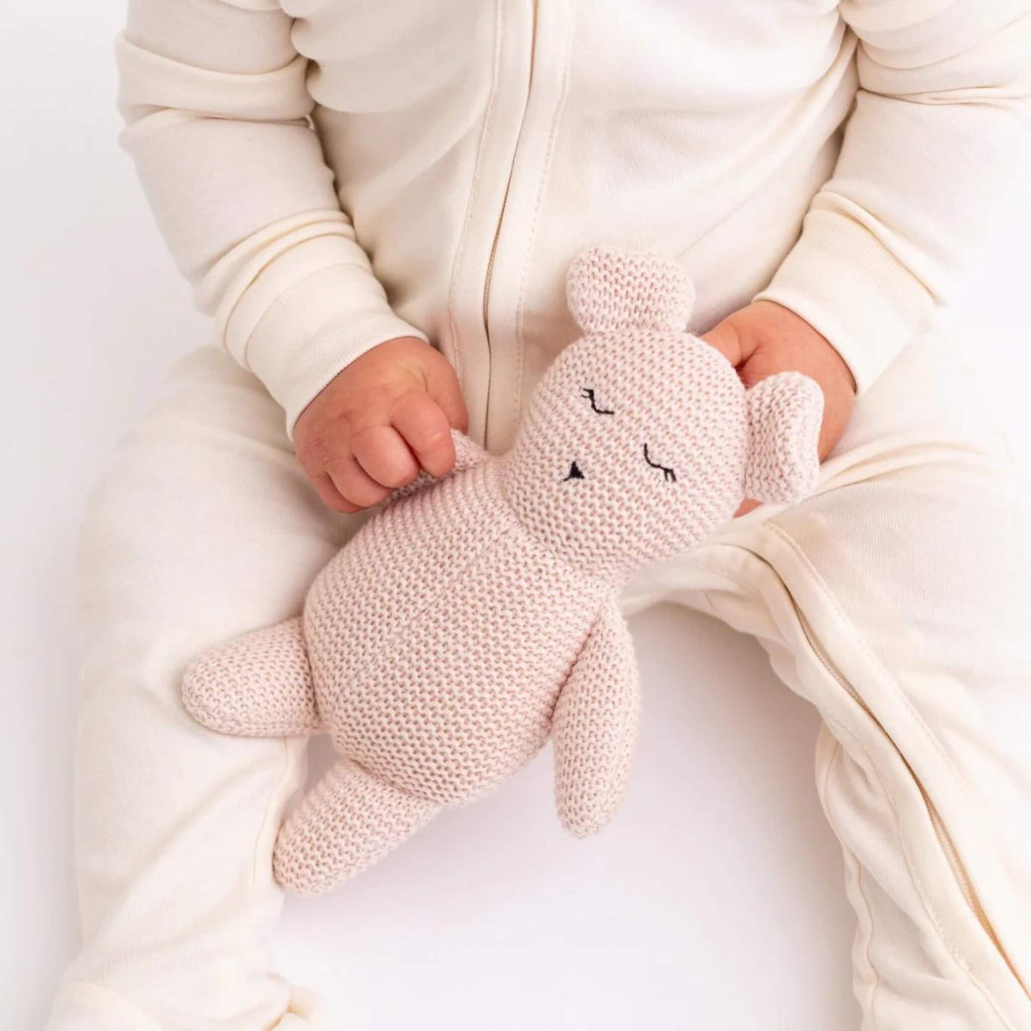 Organic Baby Peyton Zipper Sleeper - Ivory