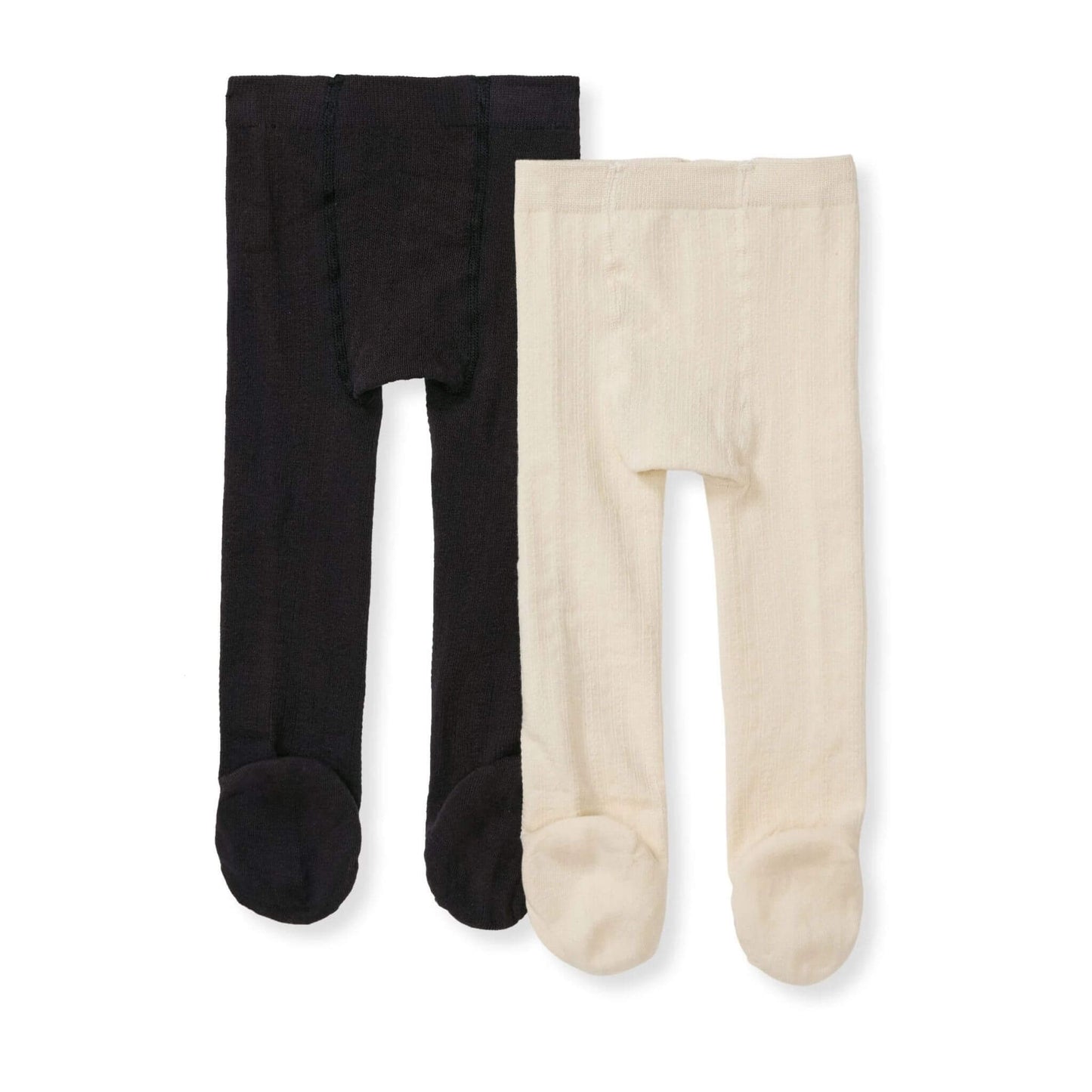 Organic Baby Ribbed Tights - 2 Pack