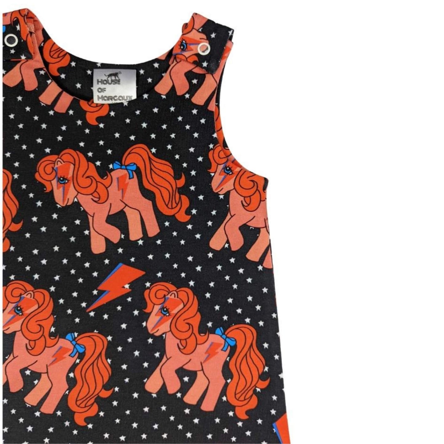 Handmade Organic Baby Romper - Bowie Pony