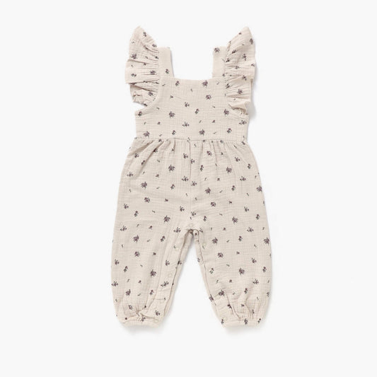 Organic Baby & Toddler Flutter Jumpsuit - Floral