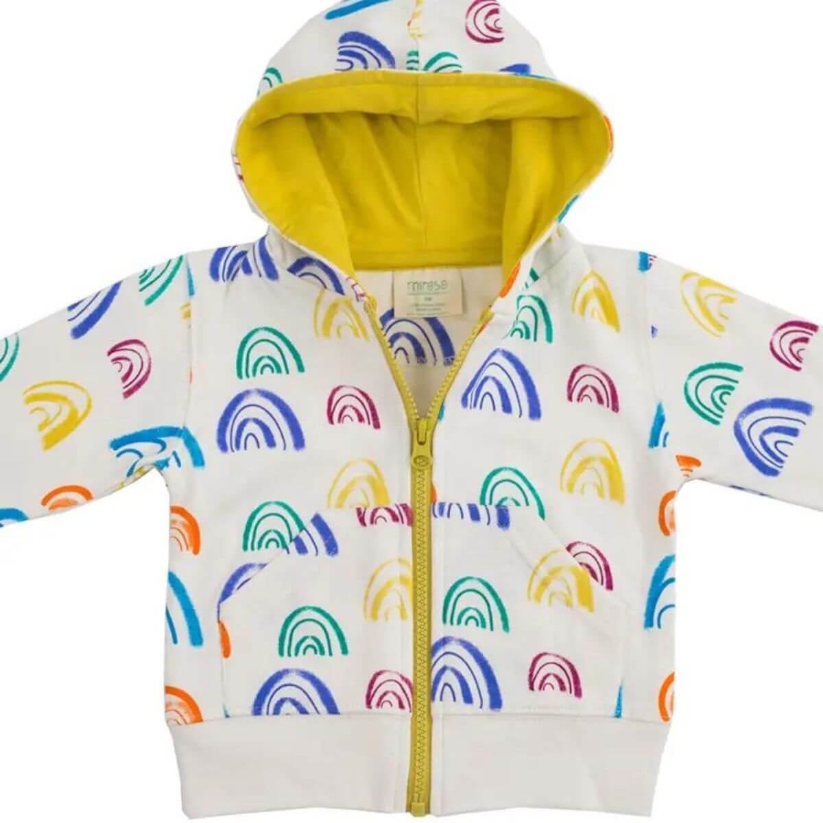 Organic Baby & Toddler Zip Hoodie - Rainbow