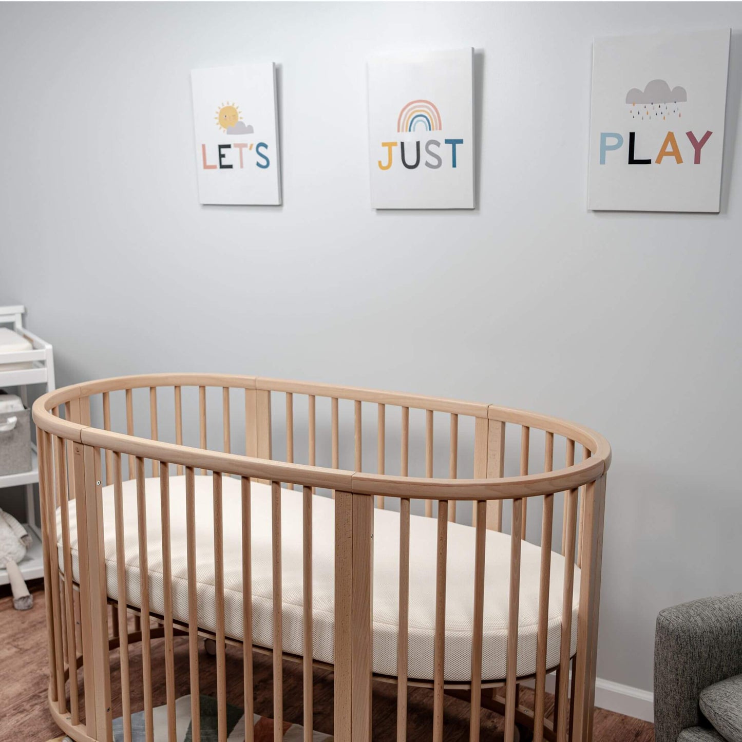Organic Breathable Oval Crib Mattress (For Stokke Sleepi Bed)