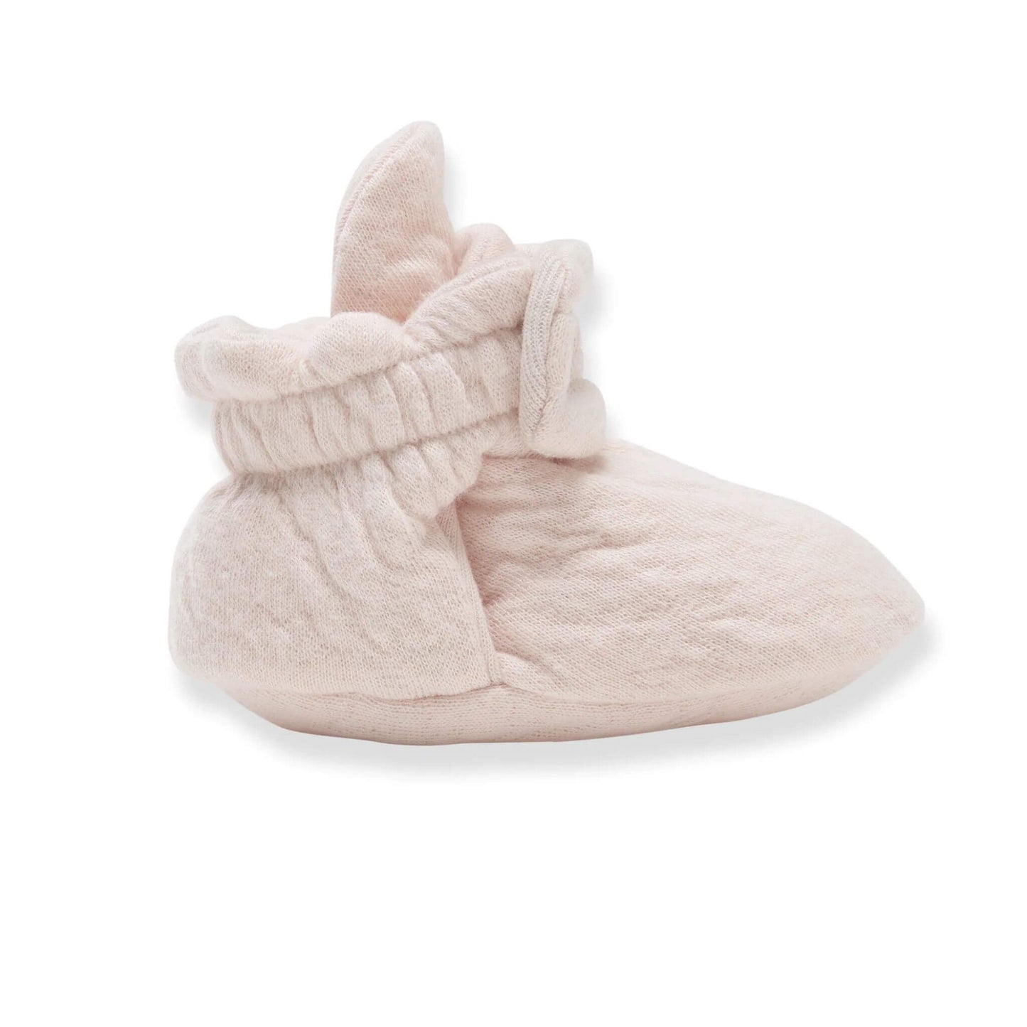 Organic Cotton Quilted Baby Booties - Ranunculus