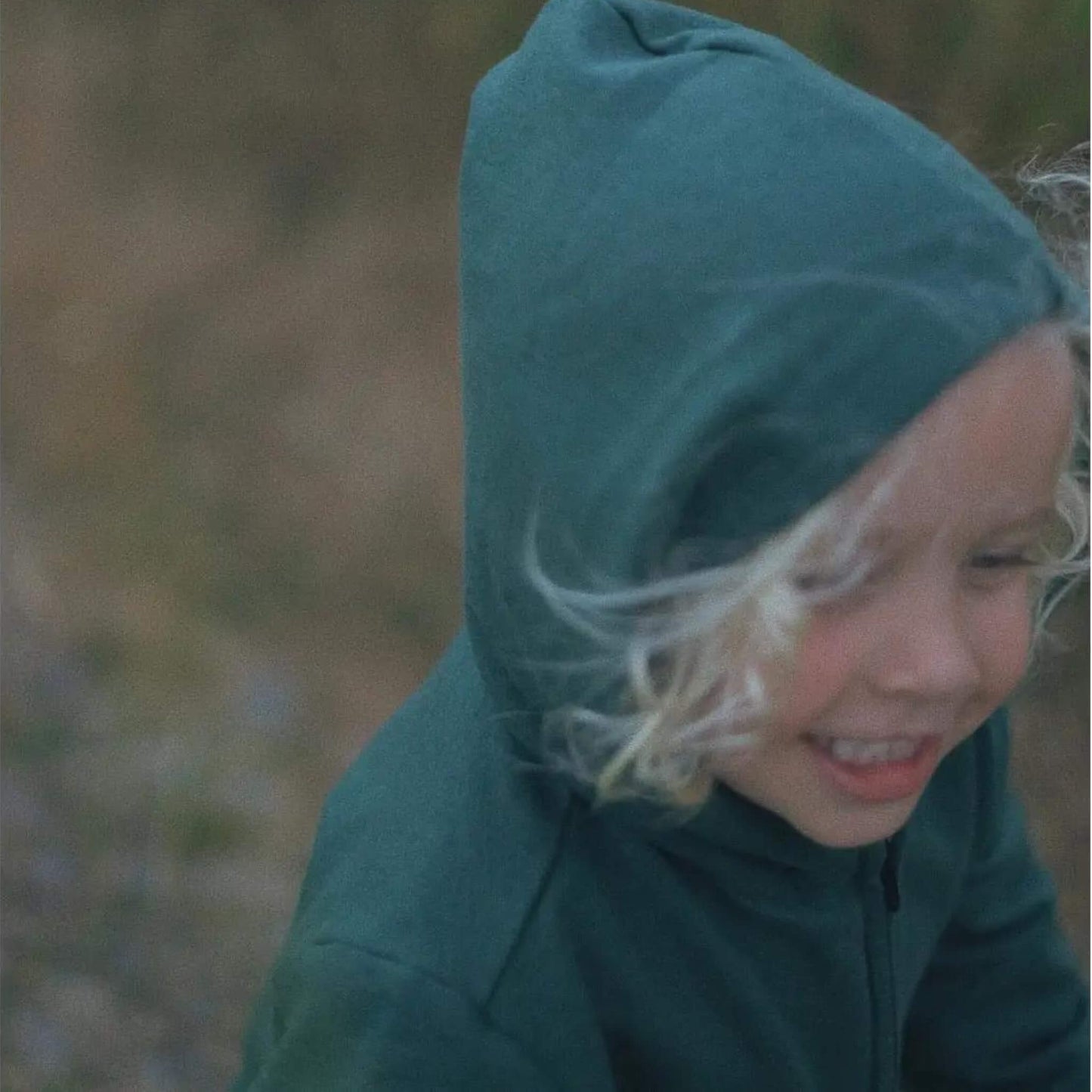 Zip Up Kid Hoodie - Pine