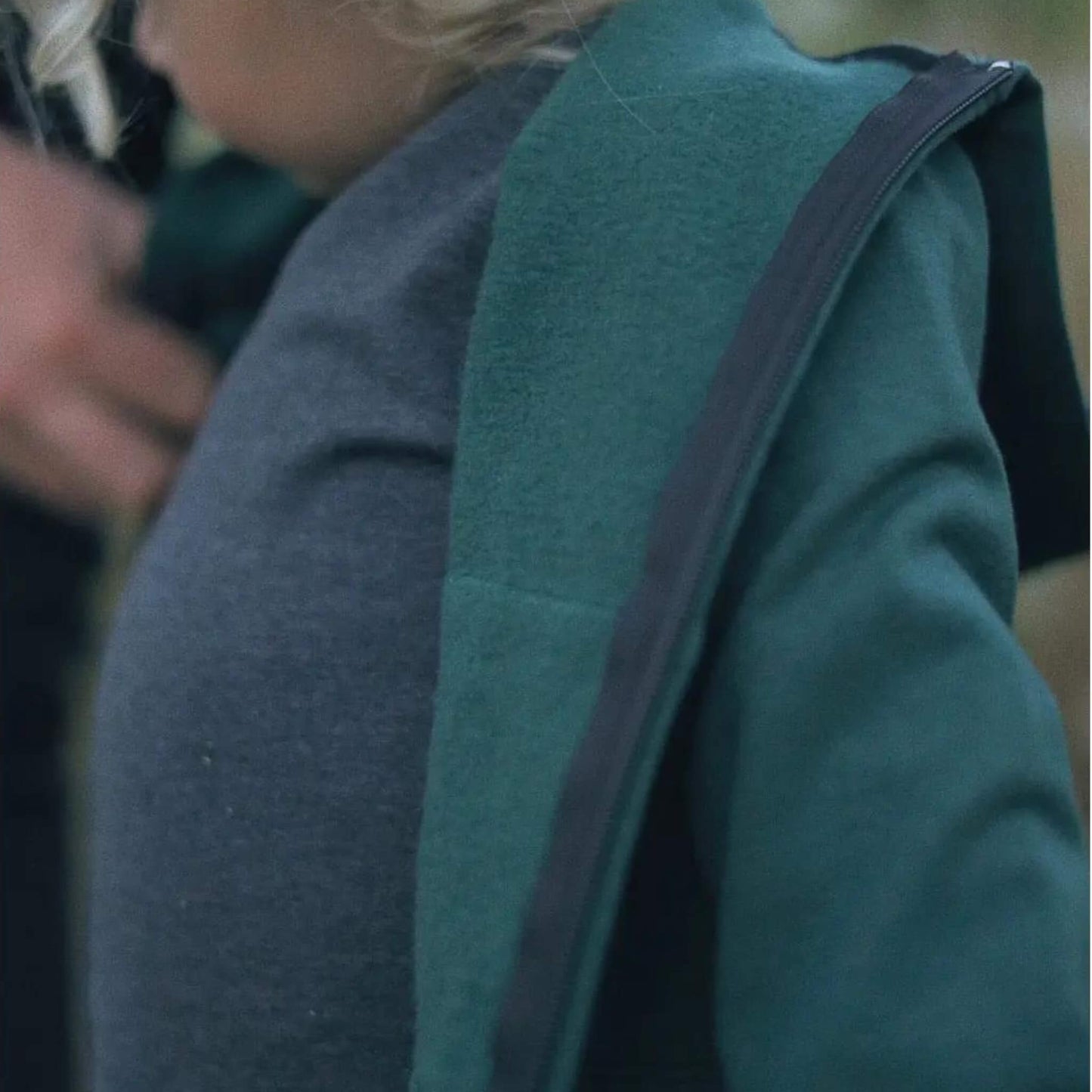 Zip Up Kid Hoodie - Pine