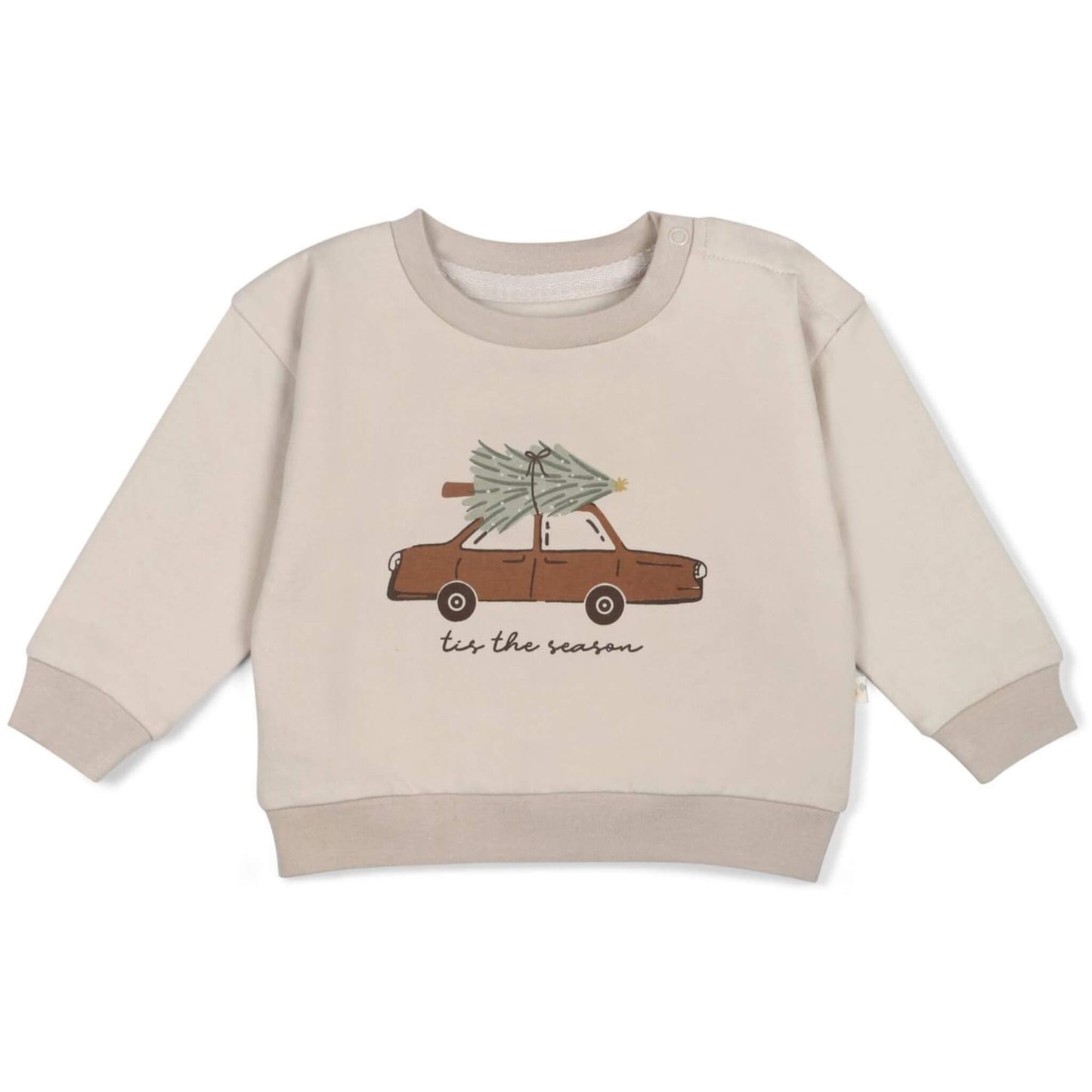 Organic Fleece Baby Sweatshirt - Tis The Season