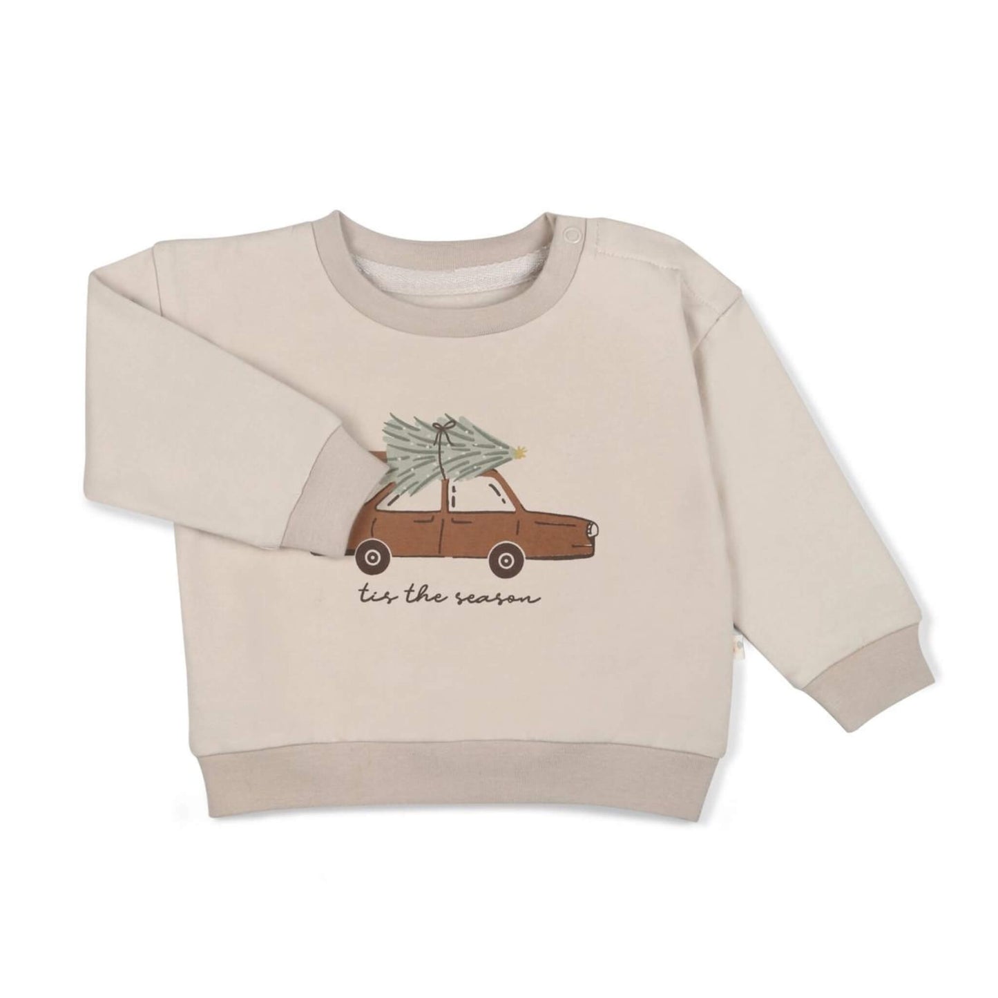 Organic Fleece Baby Sweatshirt - Tis The Season