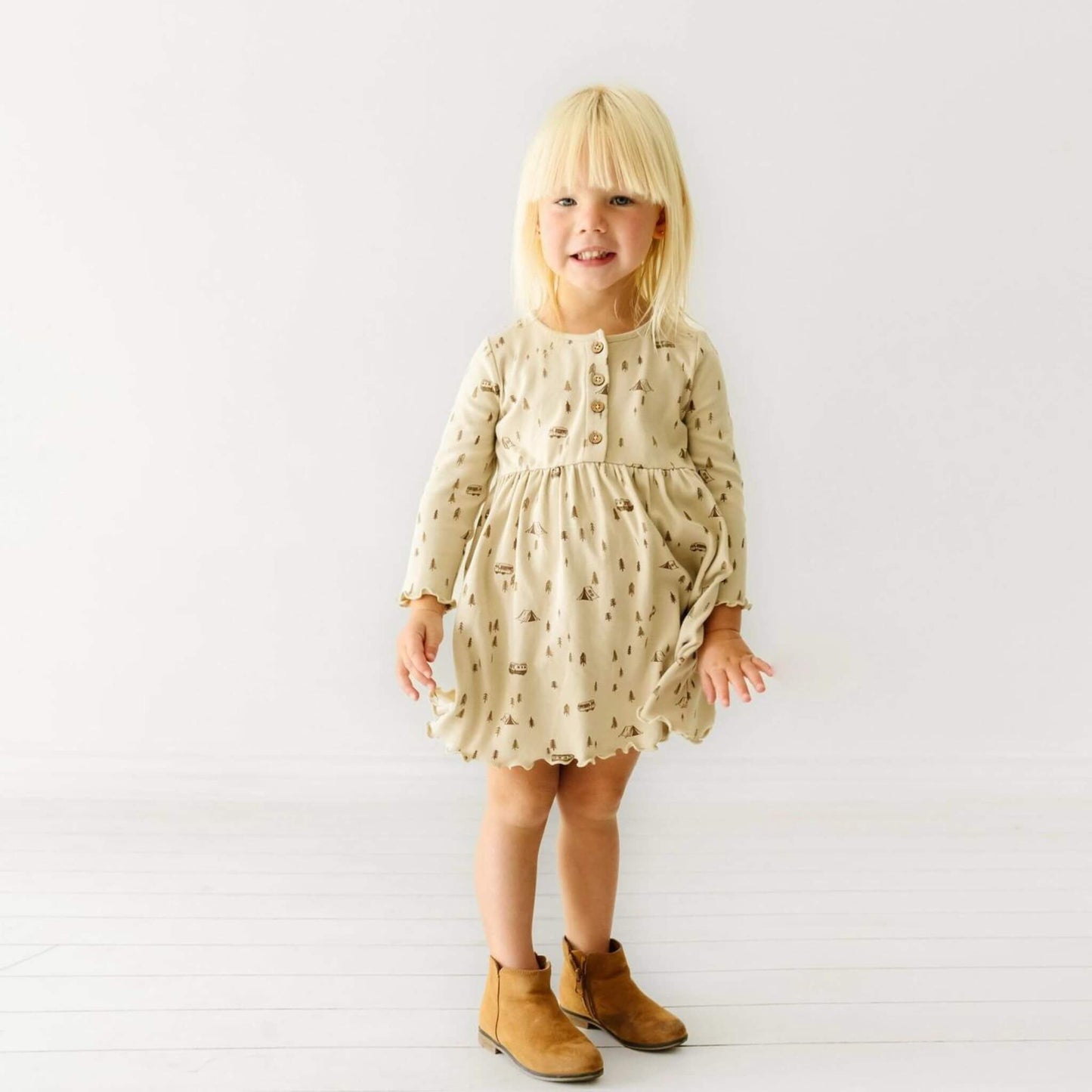 Organic Toddler Girl Twirl Dress - Camplife