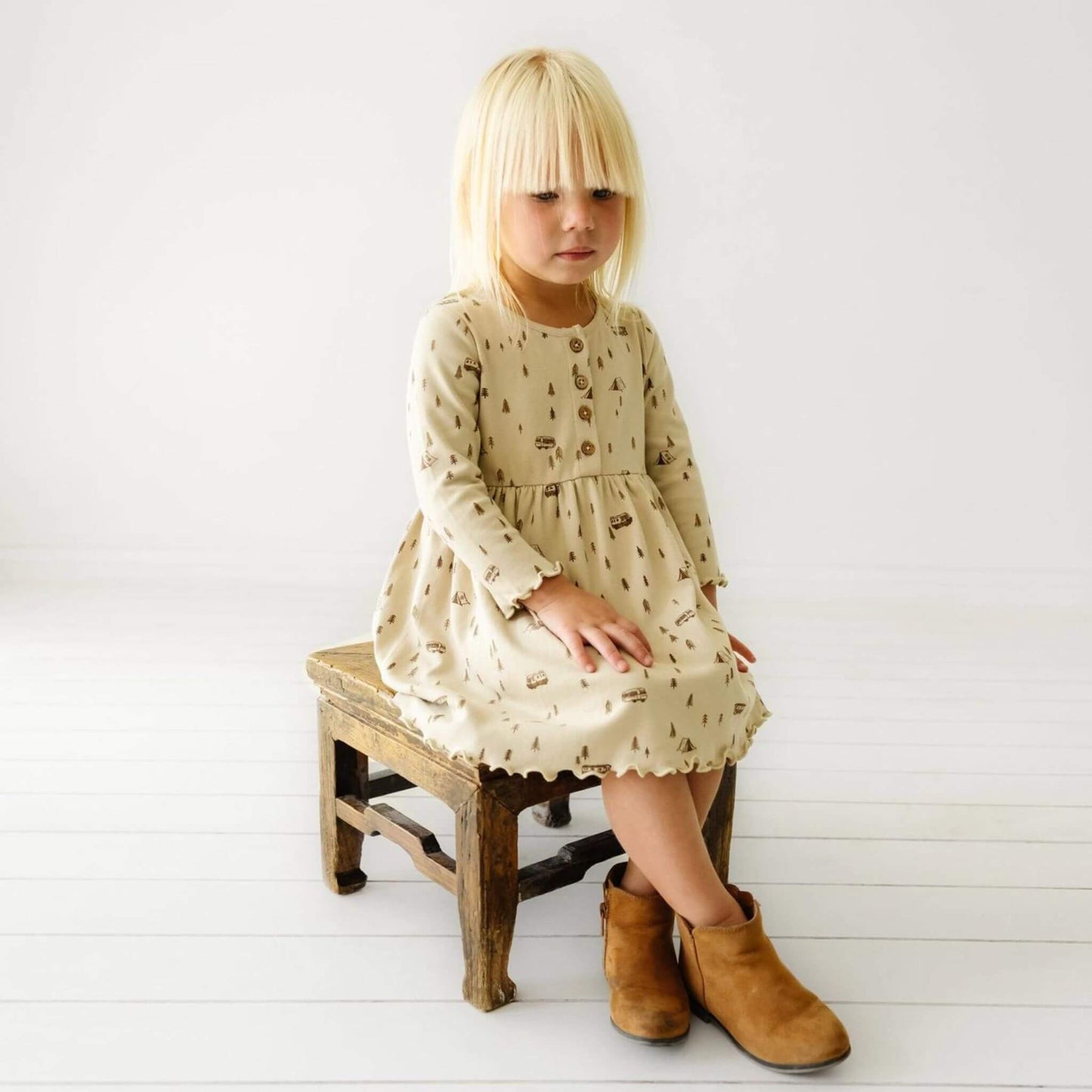 Organic Toddler Girl Twirl Dress - Camplife