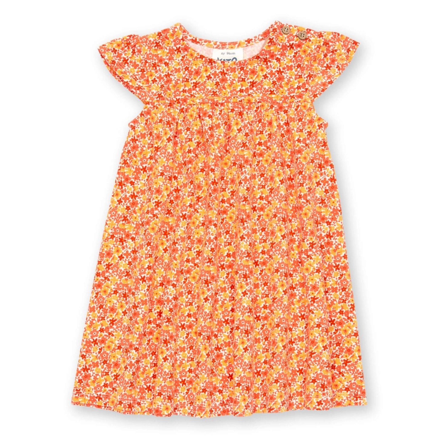Organic Toddler Girls Floral Dress - Petal Perfume