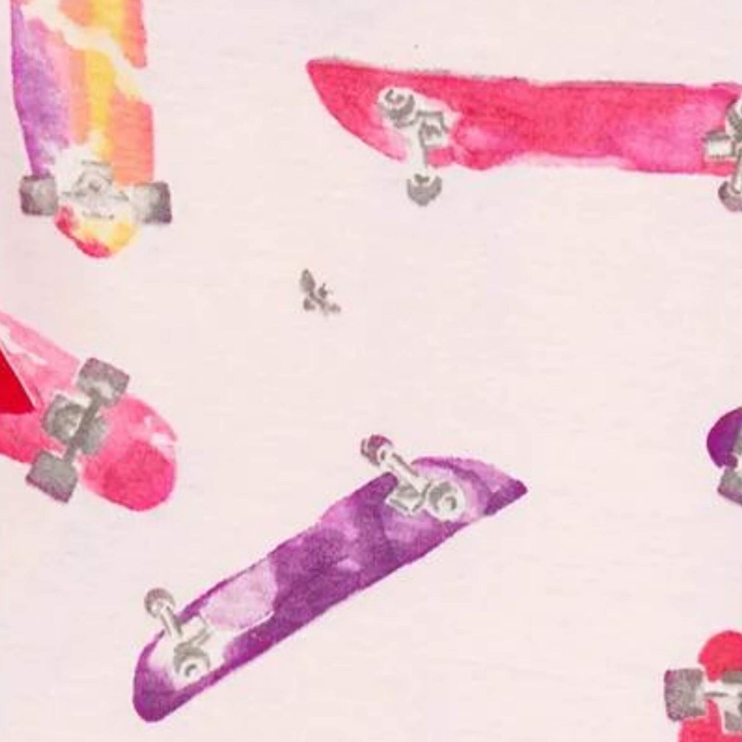 Organic Toddler Skateboard Pajamas - Pink