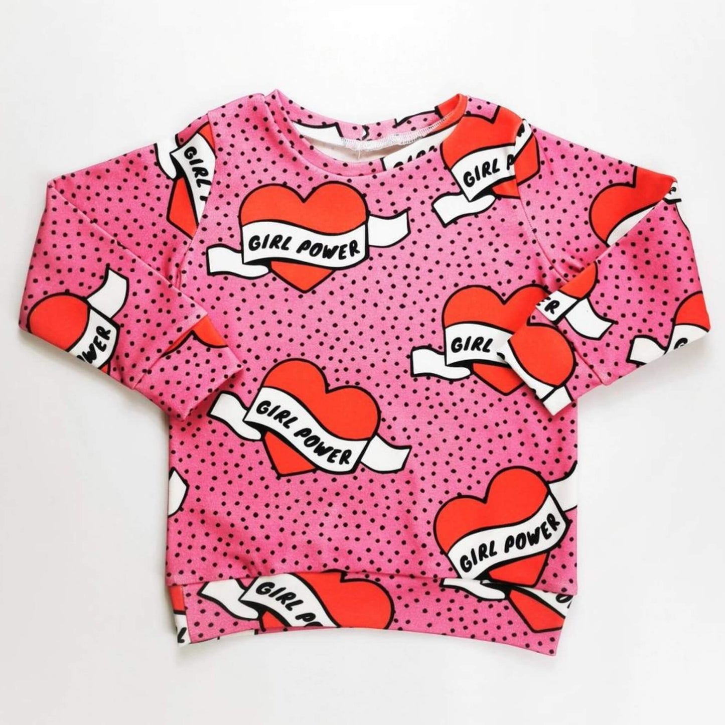Organic Toddler & Kid Handmade Graphic Top - Girl Power
