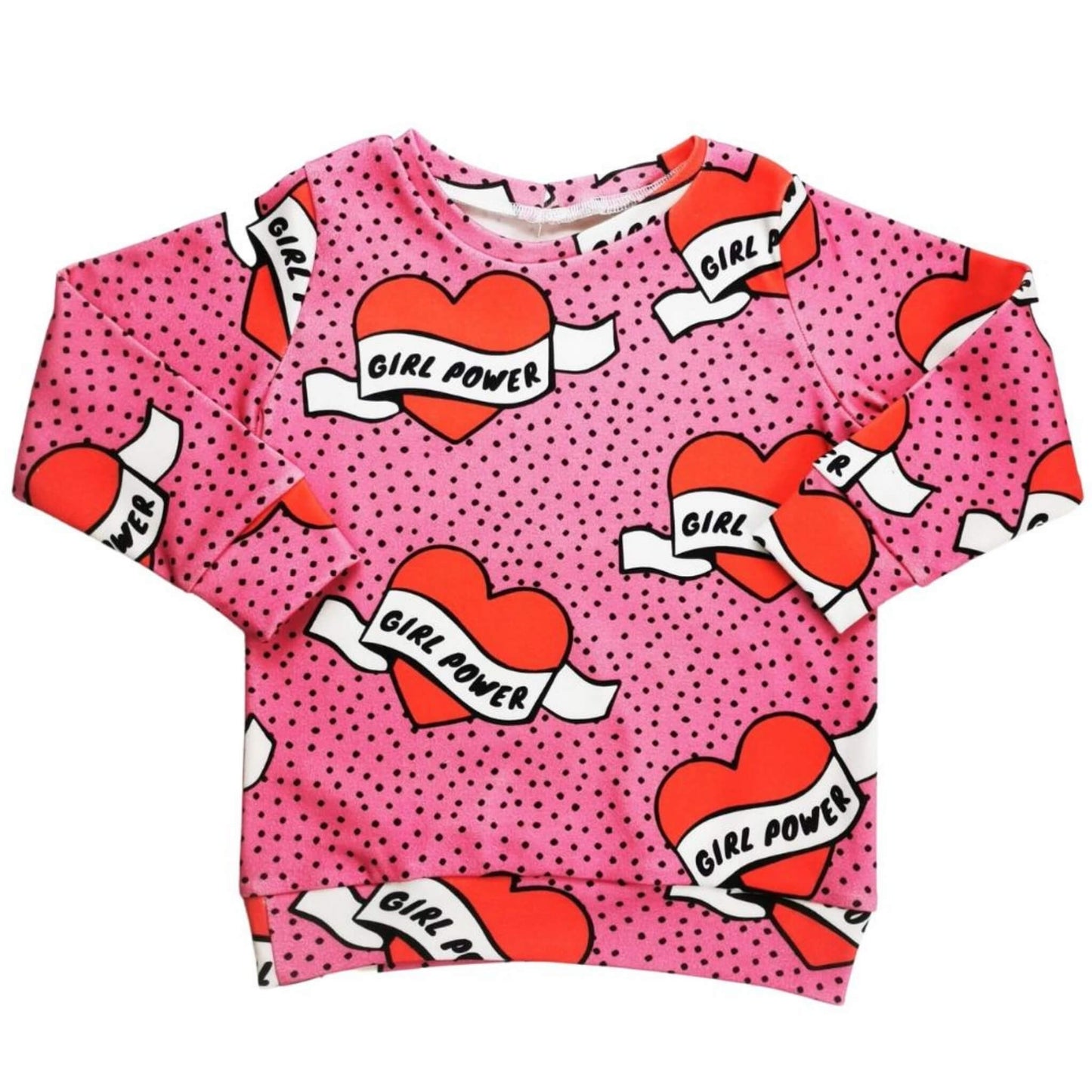 Organic Toddler & Kid Handmade Graphic Top - Girl Power
