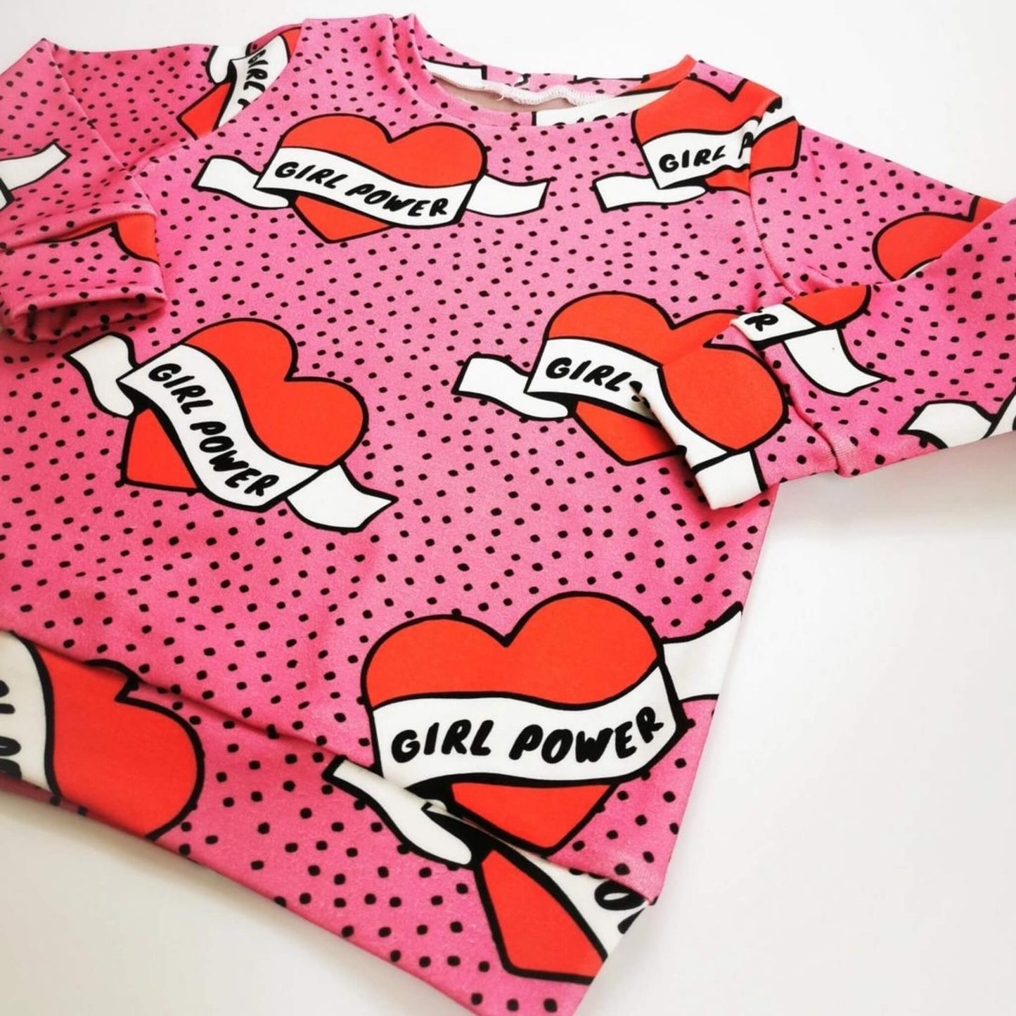 Organic Toddler & Kid Handmade Graphic Top - Girl Power