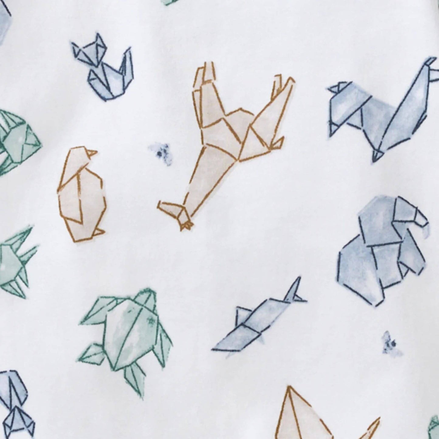 Origami Animals Organic Toddler & Kid Pajamas