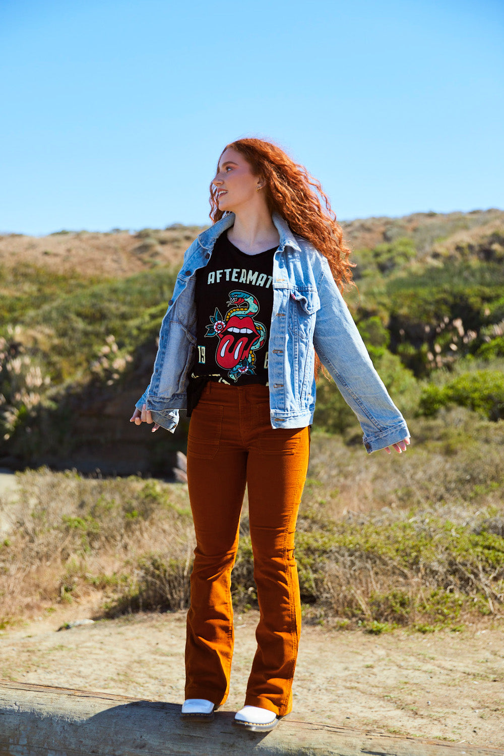 Women's Organic Rolling Stones Paint It Black Long Sleeve