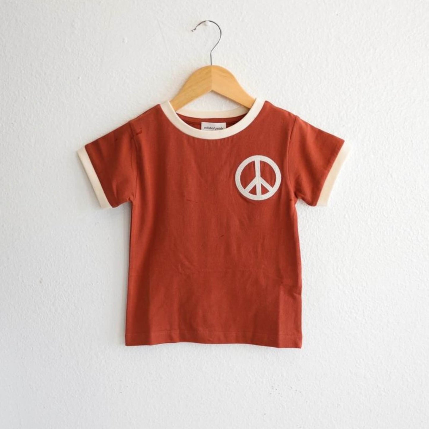 Peace Ringer Organic Cotton Toddler Graphic Tee