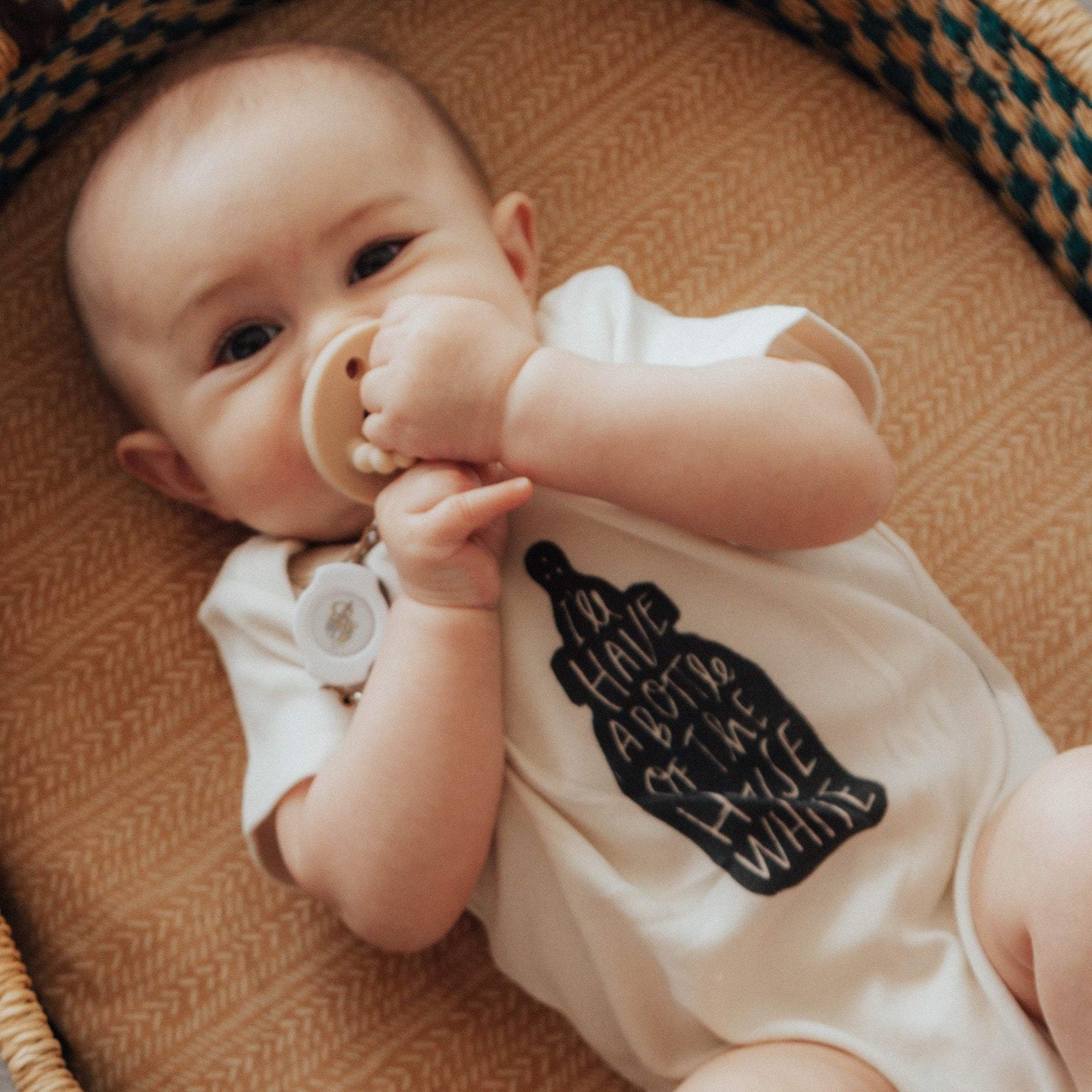 Organic Baby Graphic Bodysuit - House White