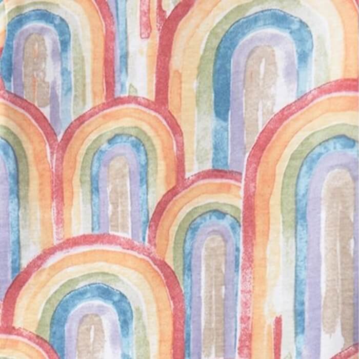 Organic Baby Sleeper - Retro Rainbow