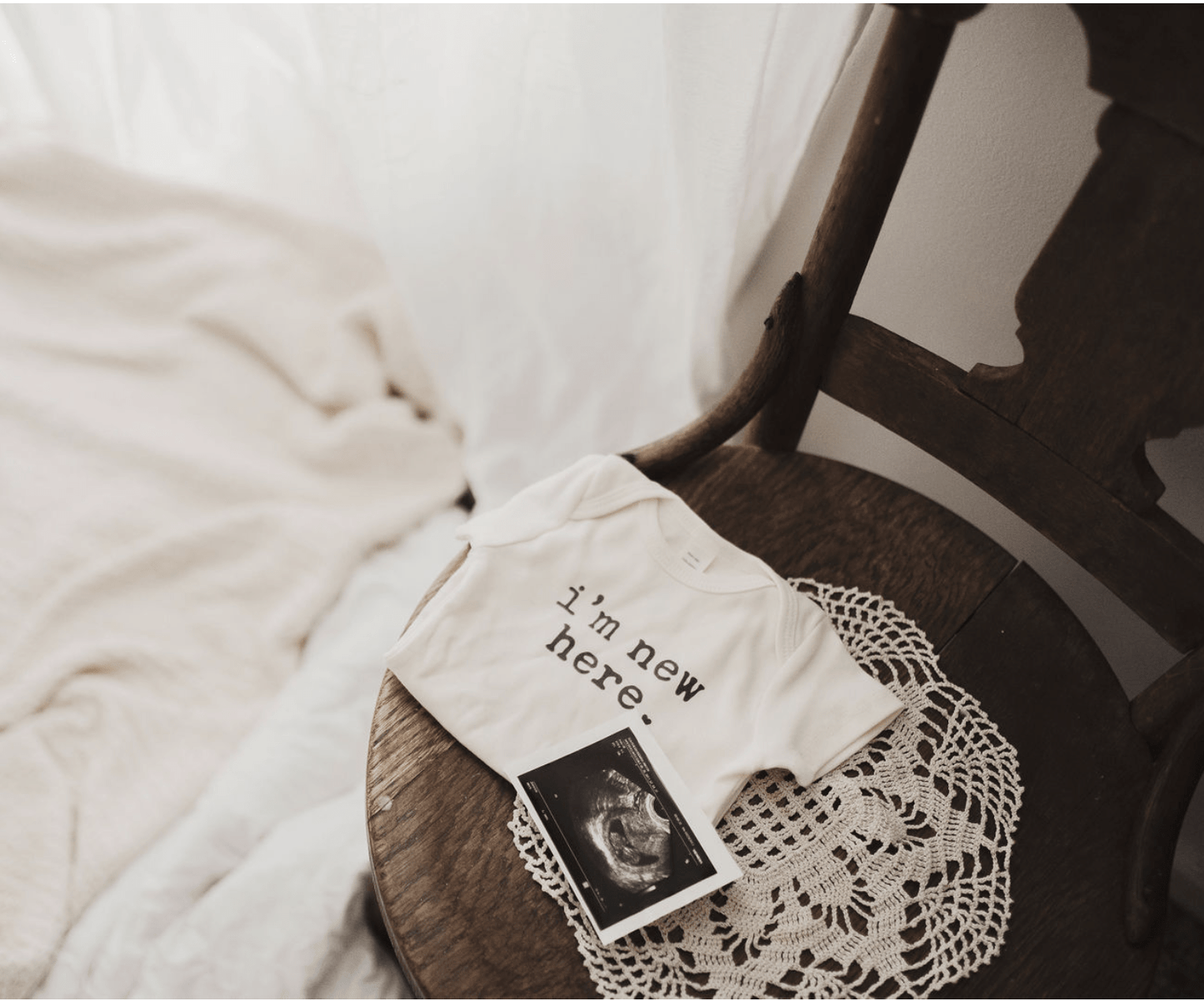 Organic Baby Graphic Bodysuit - I'm New Here