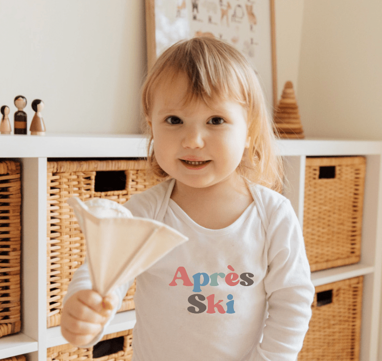 Organic Baby Long Sleeve Graphic Bodysuit - Apres Ski