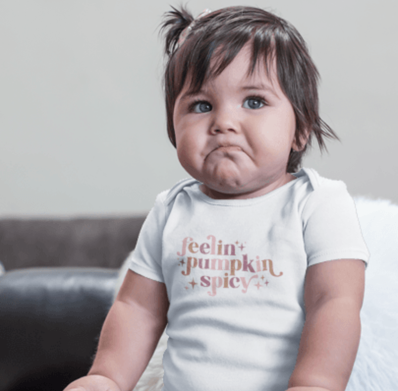 Organic Baby Graphic Bodysuit - Pumpkin Spicy