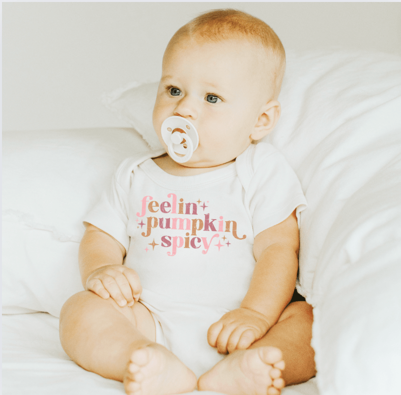 Organic Baby Graphic Bodysuit - Pumpkin Spicy