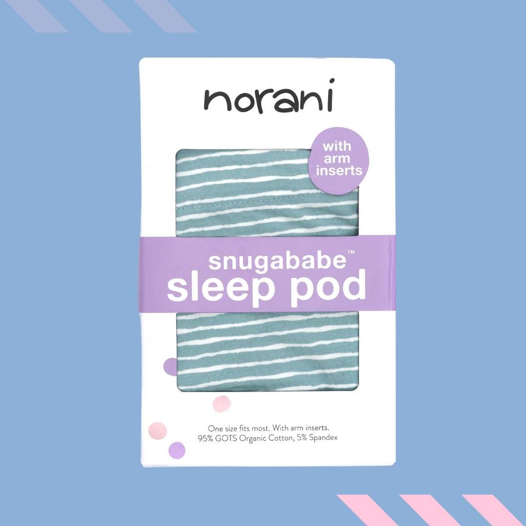 Snugababe Swaddle™ Sleep Pod - Green Stripes