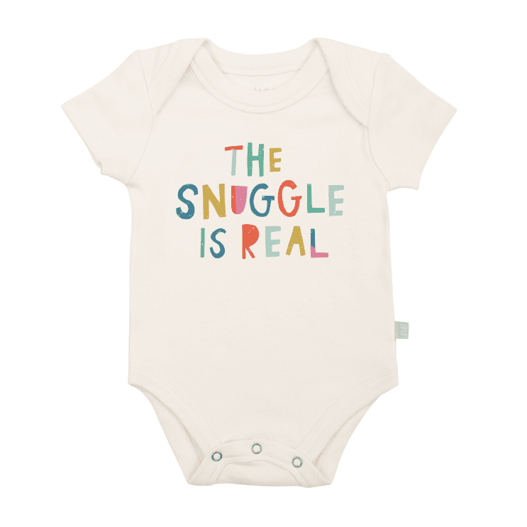 Organic Baby Graphic Bodysuit - The Snuggle is Real