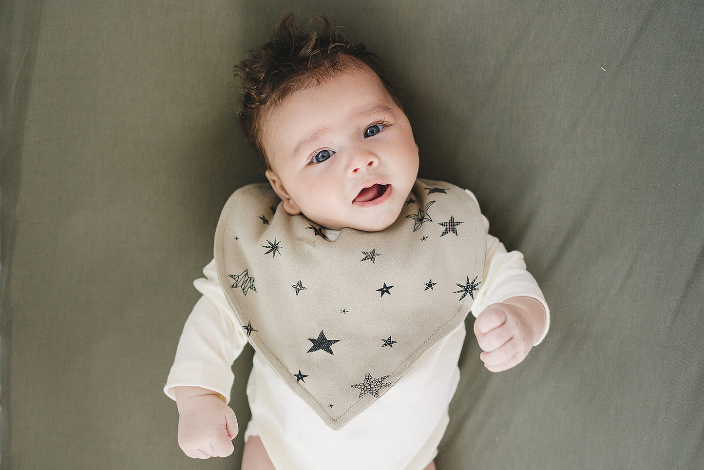 Organic Baby Bib - Cosmic Stars