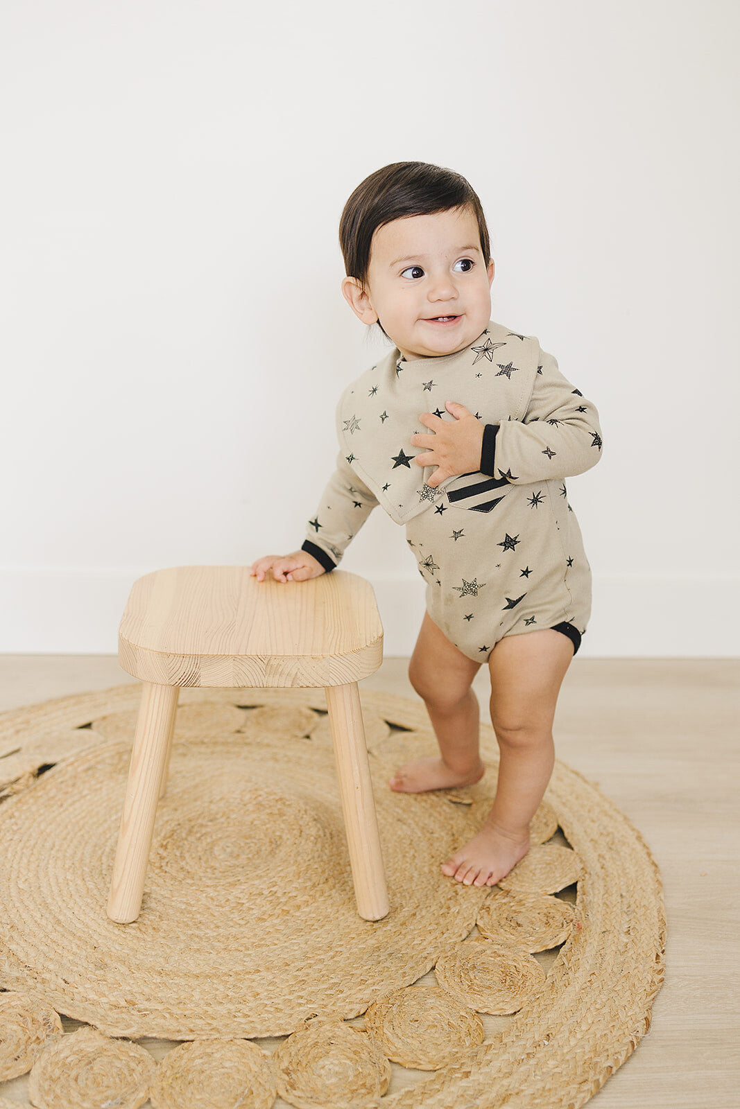 Organic Baby Bib - Cosmic Stars