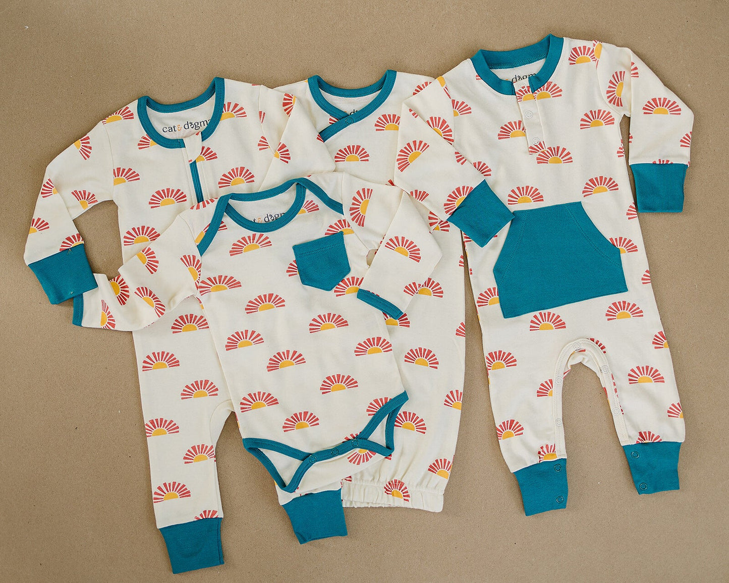 Organic Baby Romper - Sunrise
