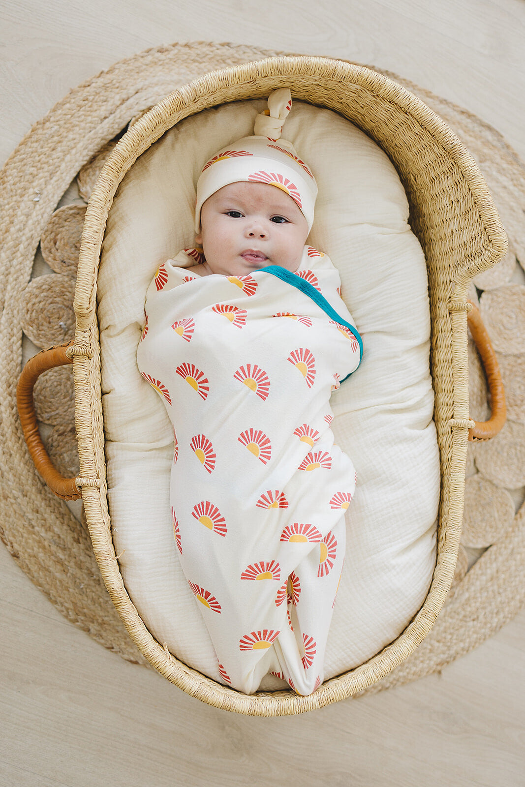 GOTS Certified Organic Cotton Baby Blanket - Sunrise
