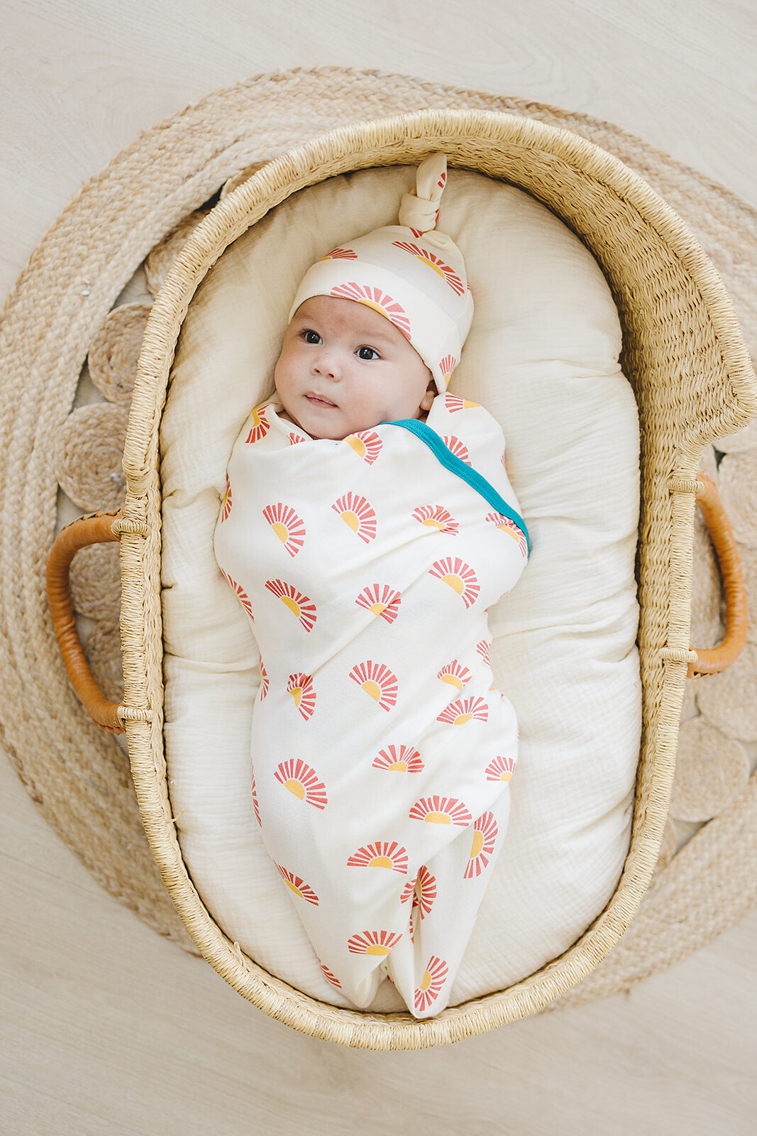 GOTS Certified Organic Cotton Baby Blanket - Sunrise