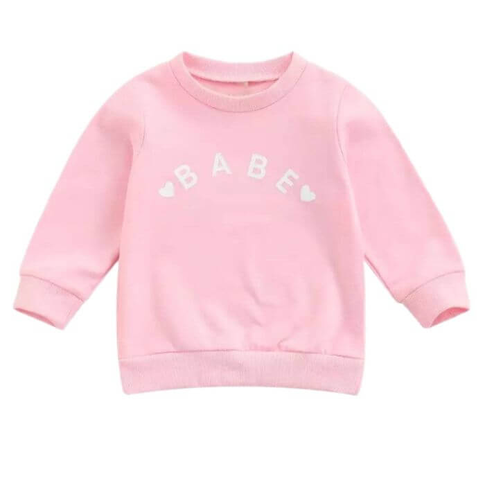 Pink baby on sale sweatshirt