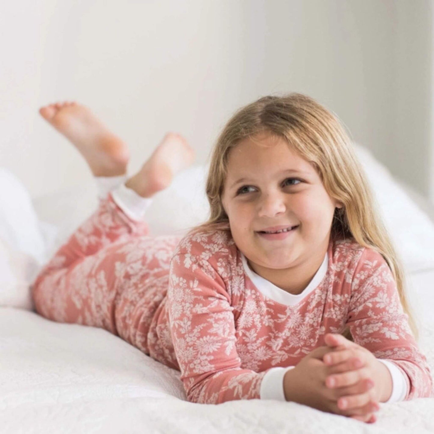 Vibrant Garden Organic Cotton Floral Toddler & Kid Pajamas