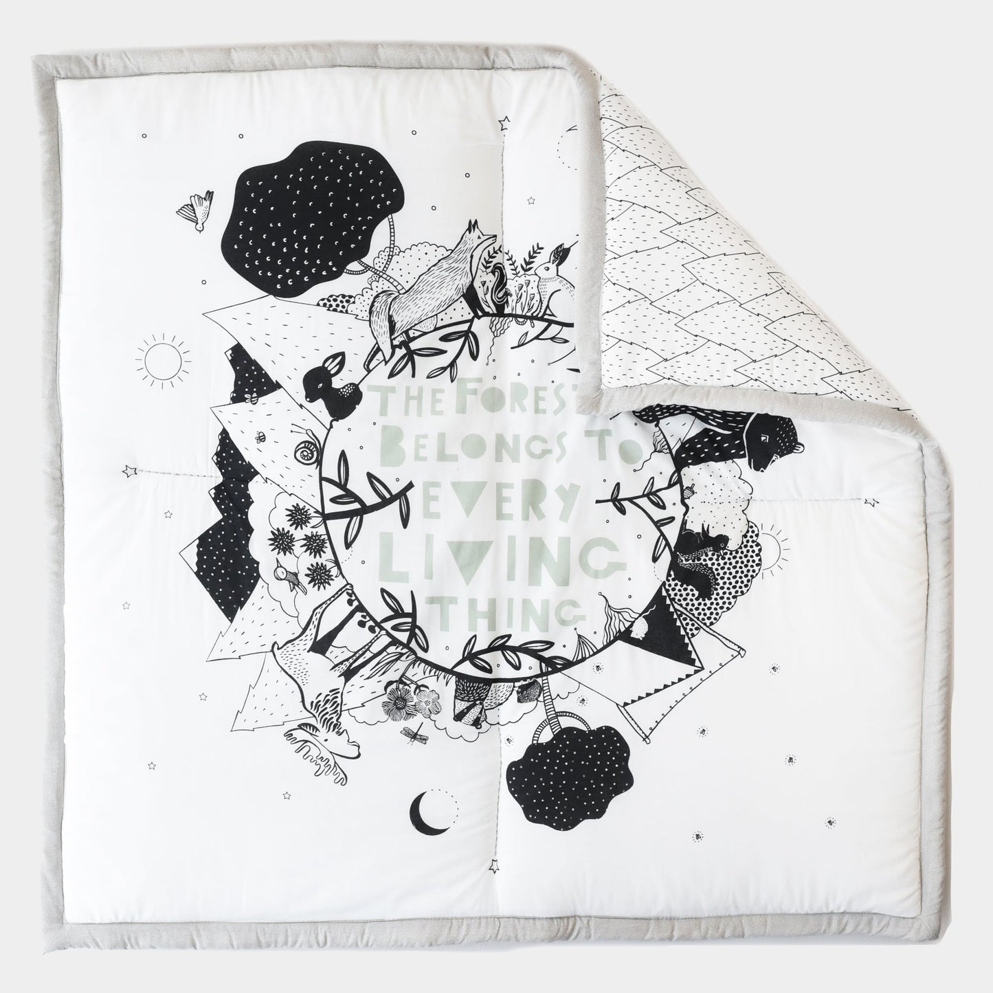 Organic Baby Large Reversible Forest Playmat