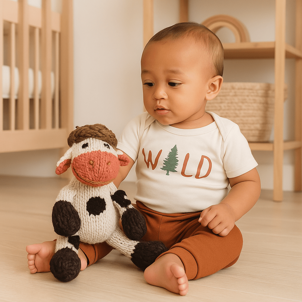 Wool Knit Buddy - Willa the Cow